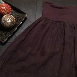 🔥Cute brown strapless maxi dress